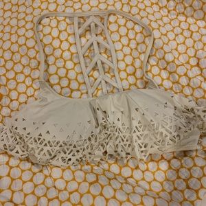 PINK Flowy Bikini Top